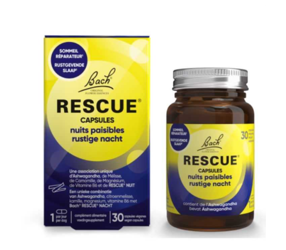 Fleurs de Bach Nuits paisibles Rescue - pot de 30 capsules - image 1