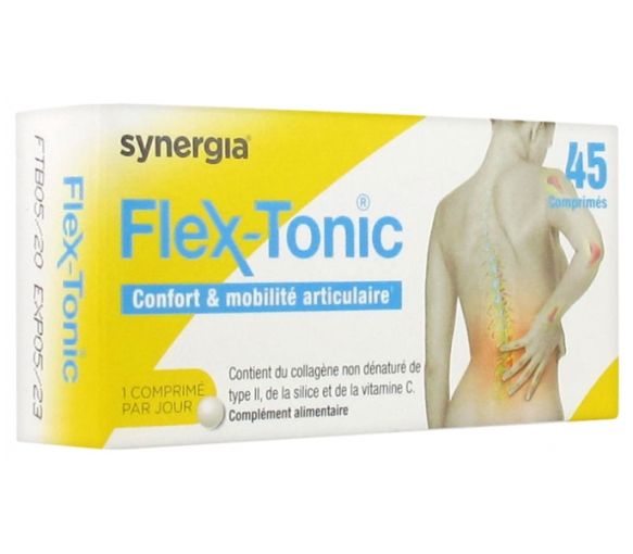 Flex-tonic confort articulaire Synergia - boîte de 45 comprimés