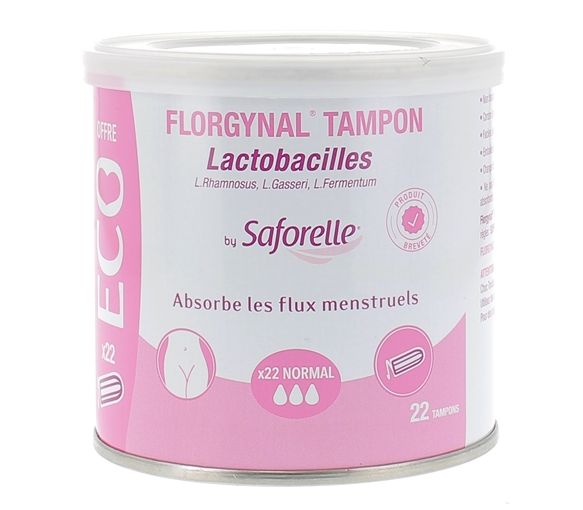 Florgynal tampon probiotique normal format éco Saforelle - boîte de 22 tampons - image 1