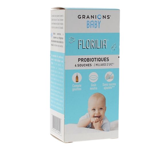 Florilia Sirop probiotiques bébé Granions - flacon compte-gouttes de 15ml