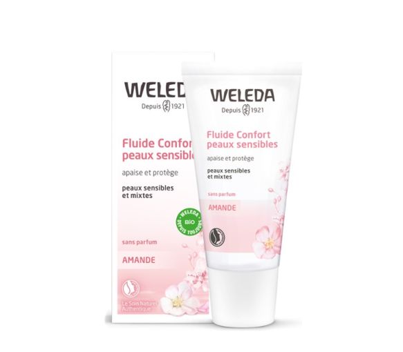 Fluide confort peaux sensibles à l'amande bio Weleda - flacon de 30 ml - image 1