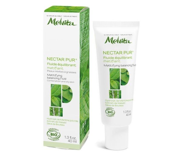 Fluide équilibrant matifiant Nectar Pur bio Melvita - tube 40 ml