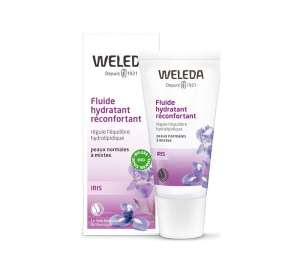Fluide hydratant réconfortant à l'iris bio Weleda - tube de de 30 ml - image 1