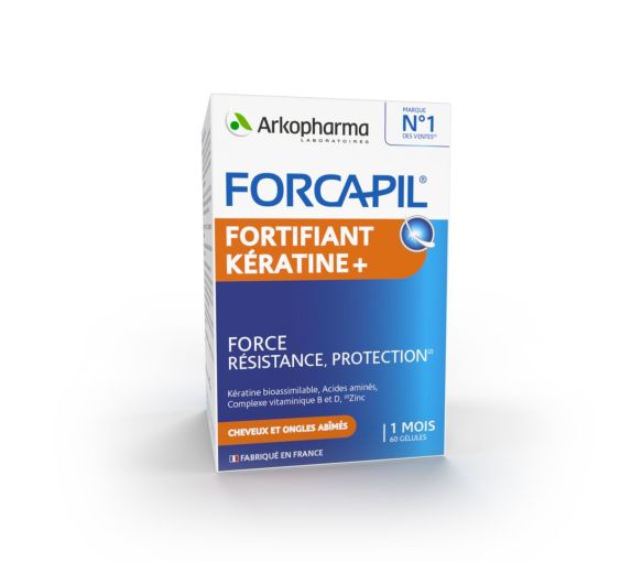 Forcapil Kératine+ Arkopharma - boîte de 60 gélules - image 1