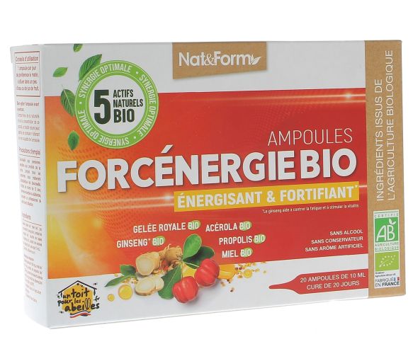 Forcénergie bio Nat&Form - boîte de 20 ampoules - image 1