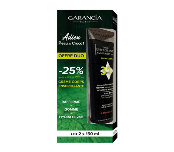 Formule Ensorcelante anti-peau de croco 3 en 1 Garancia - lot de 2x 150 ml - image 1
