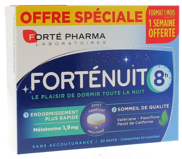 Forte Nuit 8h Forté Pharma - boîte de 30 comprimés