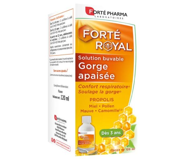 Forté Royal Solution buvable gorge apaisée Forté Pharma - flacon de 120ml - image 1