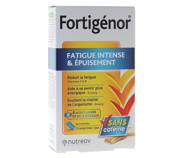 Fortigénor fatigue intense et épuisement Nutreov - boîte de 60 comprimés