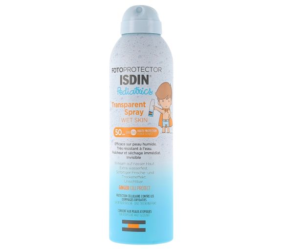 Fotoprotector Pediatrics Spray Transparent Wet Skin SPF50 Isdin - Spray de 250ml