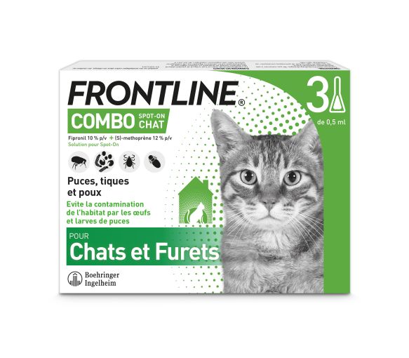 Frontline combo chats et furets - 3 pipettes de 0,5 ml - image 1
