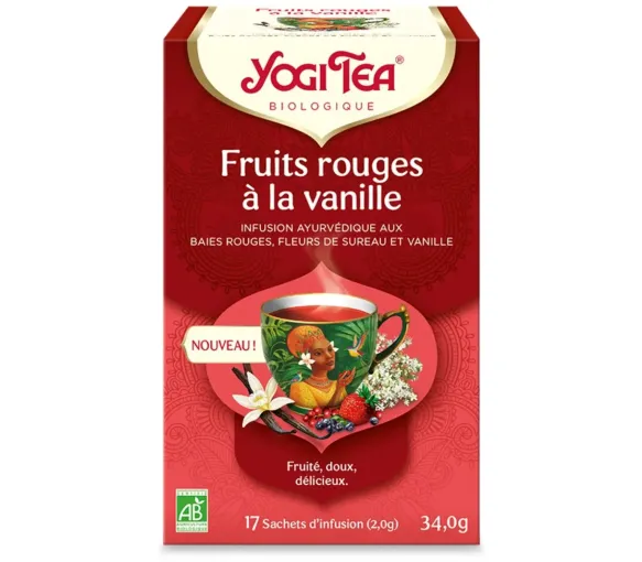 Fruits rouge à la vanille Yogi Tea - boite de 17 sachets