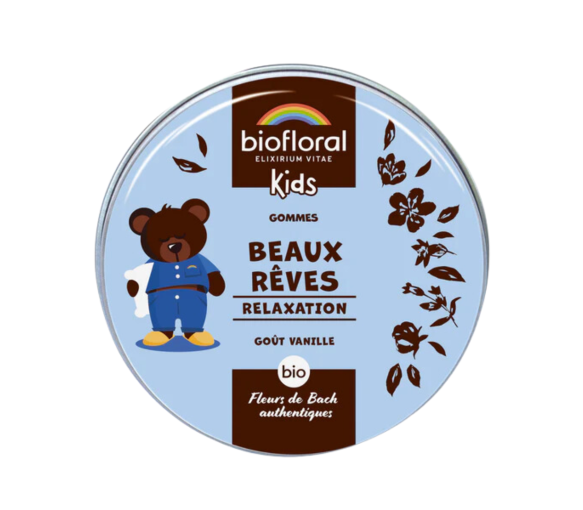 Beaux Rêves relaxation enfants goût vanille Biofloral - boite de 45 gommes
