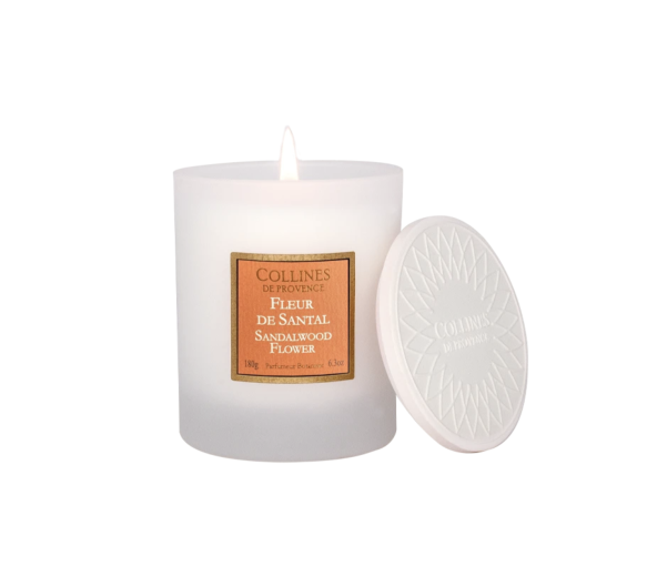 Bougie parfumée Fleur de Santal Collines de Provence - bougie de 180g - image 1
