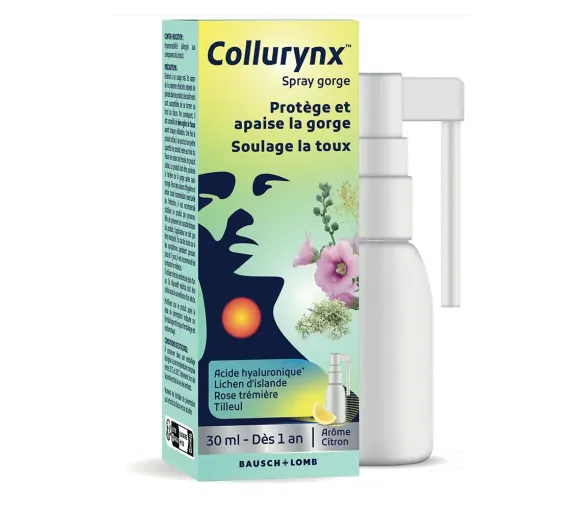 Collurynx arôme cirtron Bausch & Lomb - spray de 30ml