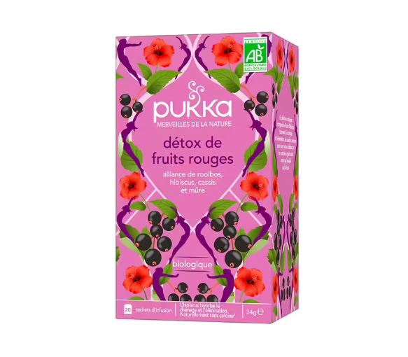 Détox de fruits rouges Pukka - boite de 20 sachets - image 1