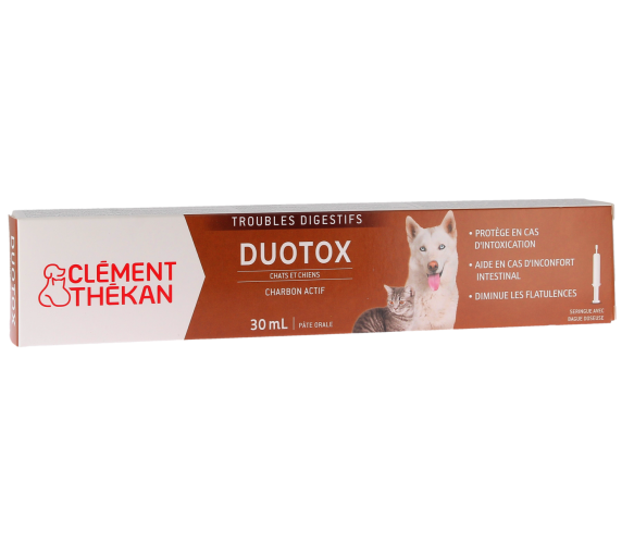 Duotox troubles digestifs chiens et chats Clément Thékan - pâte orale de 30g avec seringue - image 1