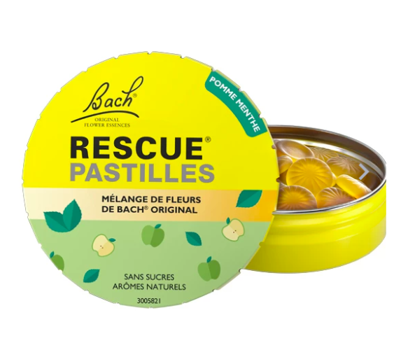 Fleurs de Bach Rescue pastilles saveur pomme menthe Famadem - boite de 50g - image 1