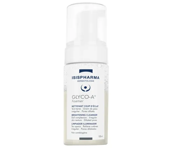 Glyco-A nettoyant coup d'éclat Isispharma - flacon-pompe de 100ml
