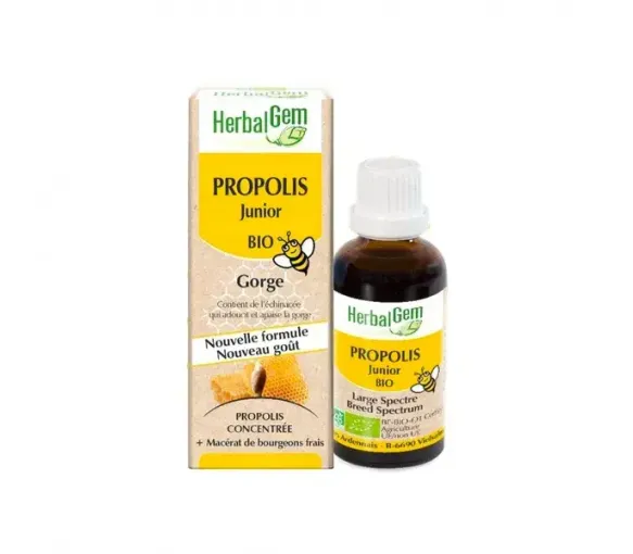Gouttes propolis junior Herbalgem - flacon de 15ml