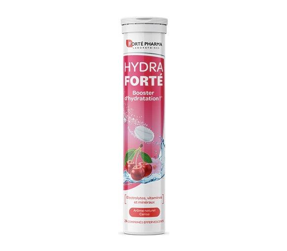 Hydra Forté booster d'hydratation arôme naturel cerise Forté Pharma - 24 comprimés effervescents - image 1