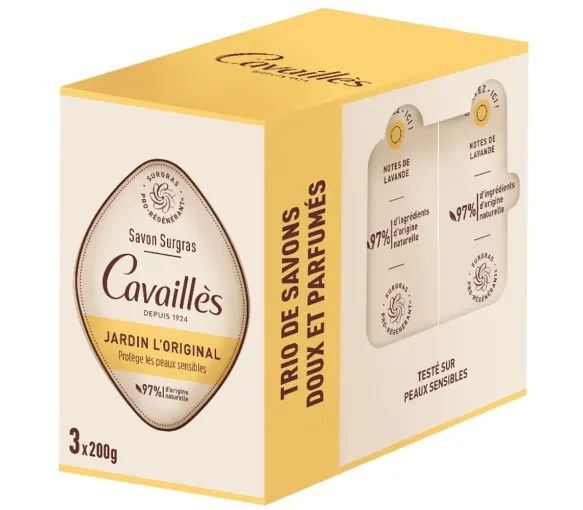 Jardin L'Original Savon surgras pro-régénérant Rogé Cavaillès - 3x200g