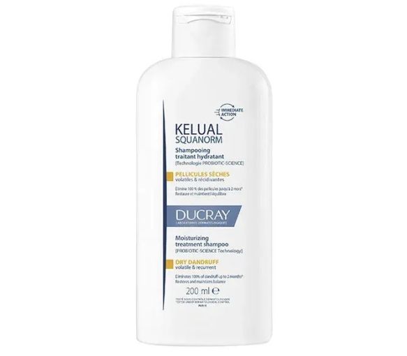 Kélual Squanorm shampooing traitant hydratant pellicules sèches Ducray - tube de 200ml