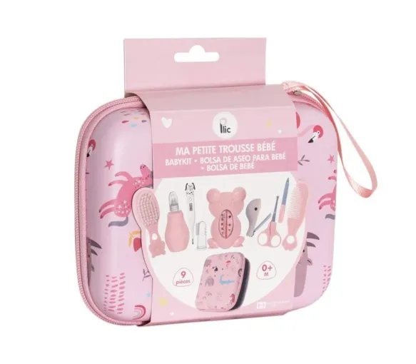 Ma petite trousse bébé trousse de soins rose Plic - une trousse de 9 pièces - image 1
