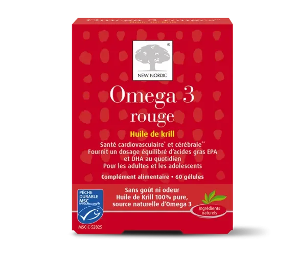 Omega 3 rouge New Nordic - boite de 60 gélules
