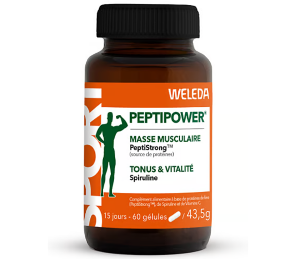Peptipower masse musculaire Weleda - pot de 60 gélules - image 1