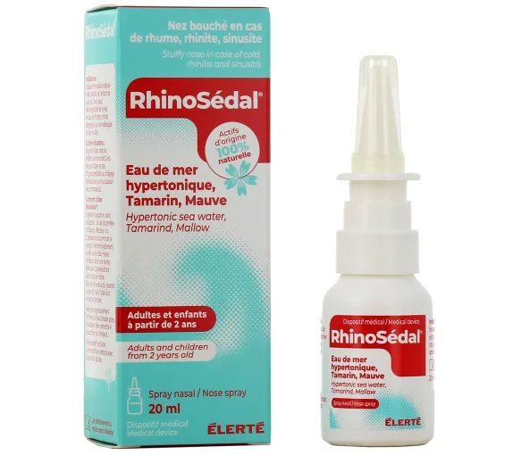 RhinoSédal eau de mer hypertonique Élerté - spray de 20ml