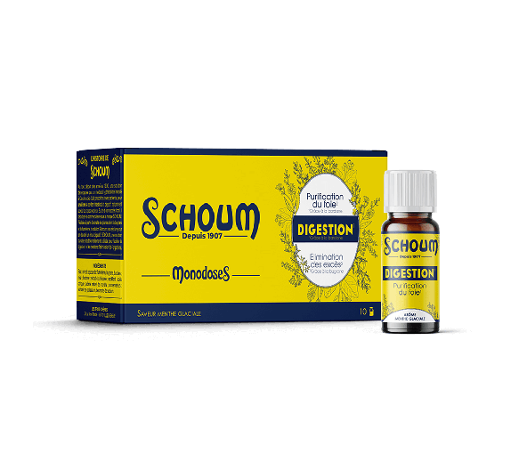 Schoum digestion Les Trois Chênes - boite de 10 monodoses de 15ml