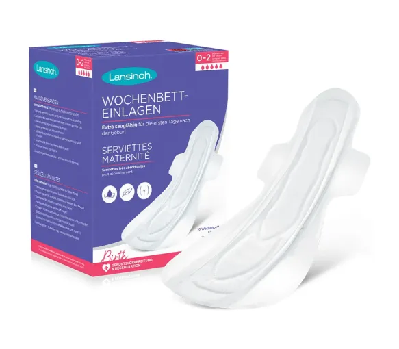 Serviettes maternité Lansinoh - boite de 10 serviettes maternité - image 1