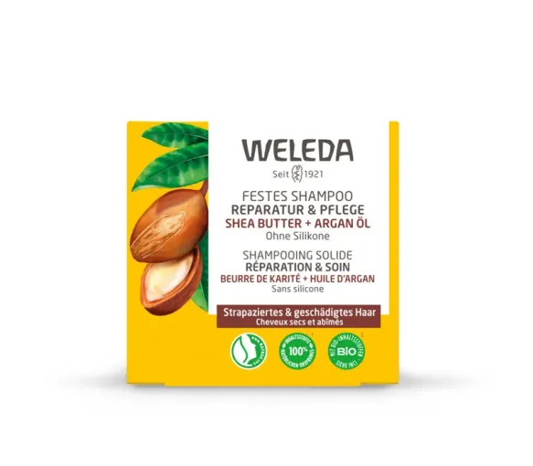 Shampooing solide réparation et soin Weleda - pain de 50g - image 1