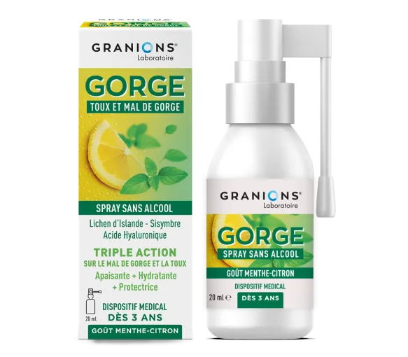 Spray gorge toux et mal de gorge Granions - flacon de 20ml - image 1