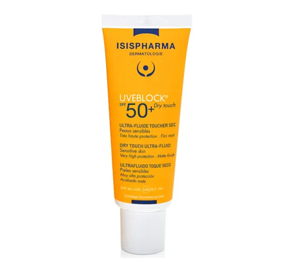 Uveblock SPF50+ ultra-fluide toucher sec Isispharma - tube de 40ml