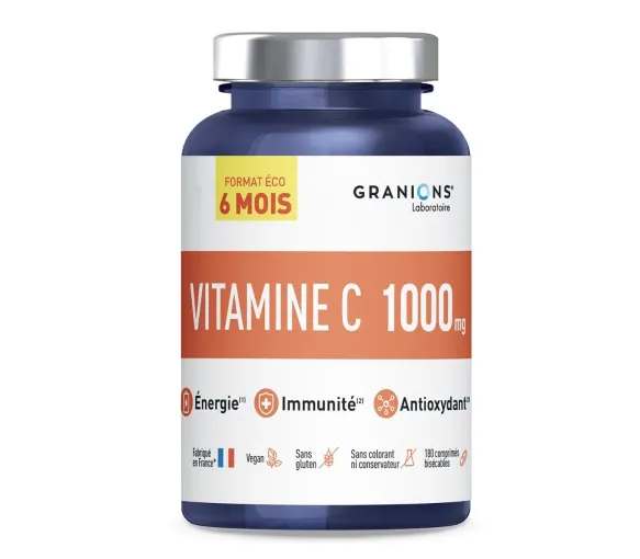 Vitamine C 1000mg format éco 6mois Granions - pot de 180 comprimés - image 1