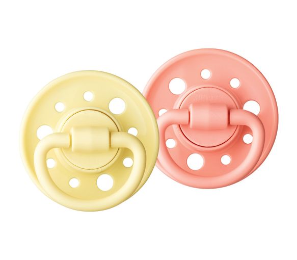 Gaïa Sucette ronde caoutchouc naturel 6-36 mois Dodie - lot de 2 sucettes