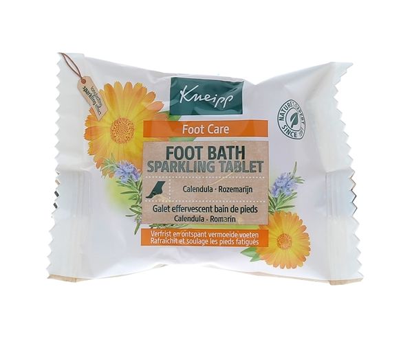 Galet effervescent bain de pieds Calendula et romarin Kneipp - sachet de 80g