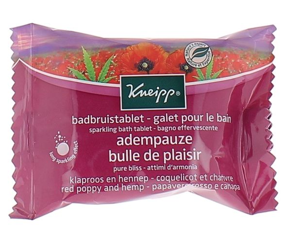 Galet pour le bain bulle de plaisir coquelicot Kneipp - galet de 80 g