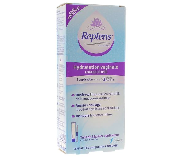 Gel Vaginal Hydration longue durée sans hormones Replens - tube de 35 g