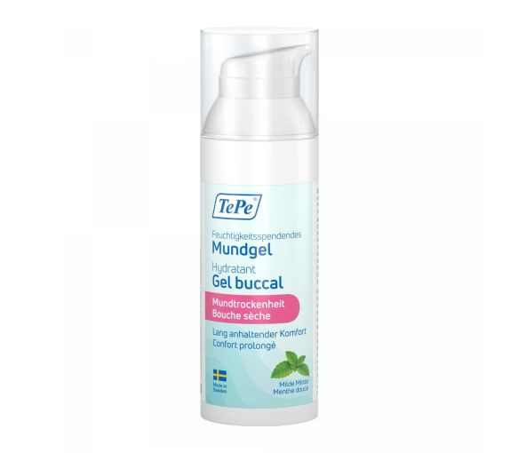 Gel buccal hydratant bouche sèche menthe douce TePe - flacon de 50ml - image 1