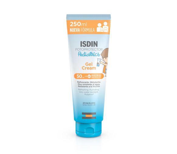 Gel cream wet skin SPF 50 Gel solaire enfants Fotoprotector pediatrics Isdin - tube de 250 ml - image 1