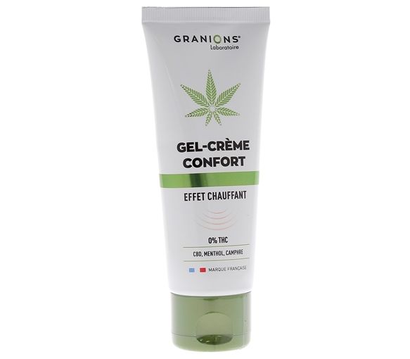 Gel-crème confort CBD effet chauffant Granions - tube de 75 ml - image 1