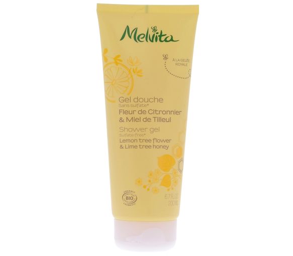 Gel douche fleur de citronnier & miel de tilleul Melvita - Tube de 200 ml
