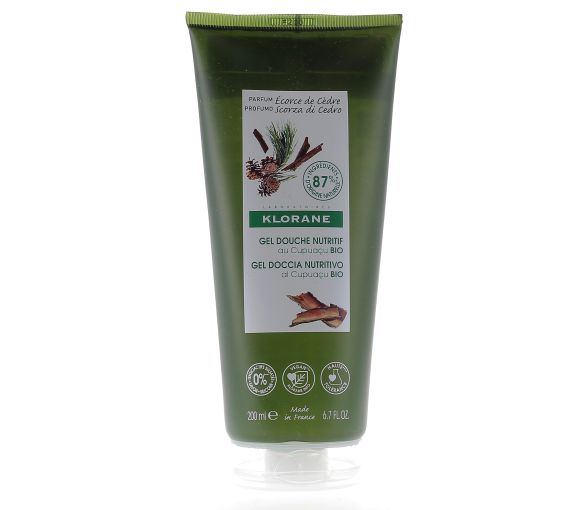 Gel douche nutritif au Cupuaçu bio Écorce de Cèdre Klorane - tube de 200ml - image 1