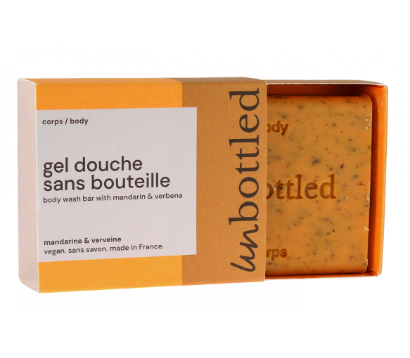 Gel douche sans bouteille mandarine & verveine Unbottled - pain de 110g - image 1