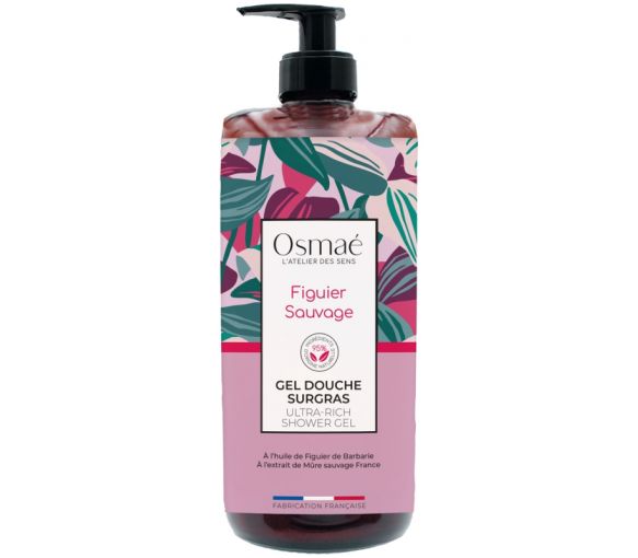Gel douche surgras Figuier sauvage Osmaé - flacon-pompe de 1L