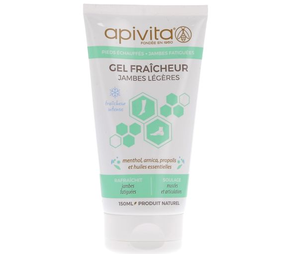Gel fraîcheur jambes légères Apivita - Tube de 150 ml