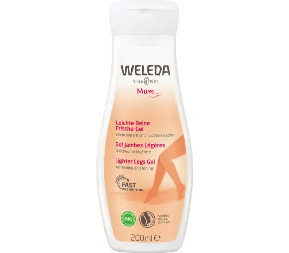 Gel jambes légères Weleda - flacon de 200ml